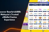 Bearbrick888 eWallet casino Malaysia review banner showing trusted gaming providers and 96M branding