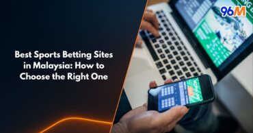 User comparing sports betting sites in Malaysia on laptop and smartphone for live betting options at 96M