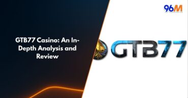 GTB77 Casino review banner featuring the GTB77 logo under 96M branding