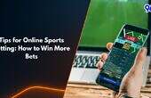 A person using a smartphone for live sports betting with football scores displayed, laptop in background, and 96M logo on screen — representing online sports betting tips in Singapore