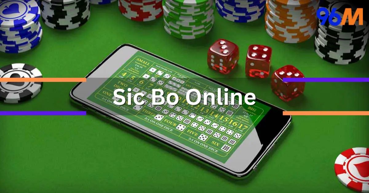 Sic Bo online game interface showing betting table and dice